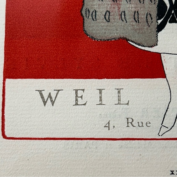 Gazette du Bon Ton, Advert for Weil Paris by Lucien Vogel - 1920 Art Engraving - Picture 5 of 12